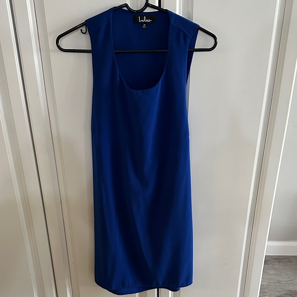Lulu's Royal Blue Sleeveless Dress